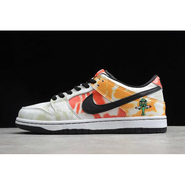 Nike Sb Dunk Low Beyaz / Turuncu Kaykay Ayakkabı Türkiye - VADHZA3E